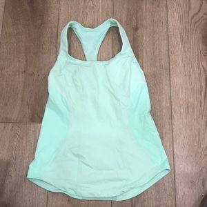 Mint lululemon tank top